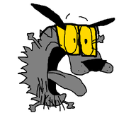 arm cartoon courage_the_cowardly_dog glasses leg open_mouth scared stubble variant:couragejak // 1112x926 // 13.0KB