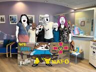 antenna black_skin clothes flag glasses hebrew_text irl_background judaism multiple_soyjaks nafo reddit stubble tranny trans_flag trans_rights transgender_flag ukraine variant:a24_slowburn_soyjak variant:alicia variant:bernd variant:el_perro_rabioso variant:excited_soyjak variant:snoojak // 1024x768 // 1.1MB