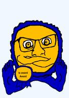 arm award foot full_body glasses leg looking_at_you no_stubble nose sitting subvariant:condiment text transparent_background variant:feraljak wrinkles // 600x846 // 65.3KB