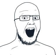 glasses mr_beast open_mouth soyjak stubble variant:beastjak2 // 538x530 // 93.9KB