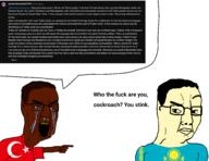 asian brown_skin comment confused cope countrywar crying flag:kazakhstan flag:turkiye glasses kazakhstan meta:tagme rotten_teeth text turkiye variant:chudjak yellow_skin youtube // 2928x2256 // 541.7KB