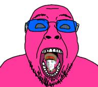 animated black_sclera blue_glasses crying doll_(user) kuz magenta_color magenta_skin open_mouth pink_skin variant:bernd variant:gapejak variant:kuzjak vore // 1198x1070 // 60.0KB