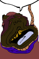 ack bloodshot_eyes brown_skin dead jimbo_(namefag) jimbo_(user) jimbrap jimbraphog liquify_tool meta:namefags noose oneshot oneshot_pedo_nigger oneshotfag pooneshit pooneshit_pedo rope series:the_many_faces_of_jimbrap speech_bubble speech_bubble_empty tongue tongue_out trend:slopjak variant:alicia vivo_endive