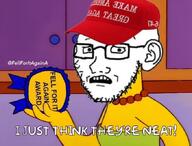 award clothes fell_for_it_again_award gemmy glasses hat maga meta:leaky meta:tagme soyjak stubble text variant:soyak // 680x516 // 443.8KB
