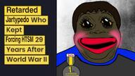 black_skin jake jakparty_soy japanese_soldier_who_kept_fighting jartypedo medal red_lips soot_colors subvariant:hunky_twink_sex_machine trend:jartycuck vantablack variant:alicia yellow_sclera // 1925x1080 // 572.0KB