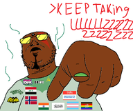 bbc bnwo communism glasses hair islam keep_taking_lzzzzzzzz kratos lgbt meta:namefags norway open_mouth pointing shitskin soyjak text trans variant:scabrjak warrior-z_(user) // 1379x1157 // 115.2KB