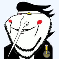 award badge deltarune game jewish_nose spamton variant:impish_soyak_ears video_game // 776x771 // 189.1KB