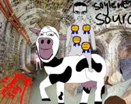 ack award awards bleed cow cows_(matthew_stokoe) grey_skin hanging jakparty_soy neovagina poop sewer smile soyjak subvariant:wholesome_soyjak text tranny troon twp variant:chudjak variant:gapejak // 1137x900 // 1.4MB