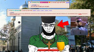 OrientalTrollface_(user) arm aryan bald beard blue_eyes chechnya christian_cross christian_identity christianity churka clothes ear flag:chechnya flag:saudi_arabia glasses hair hat irl_background irl_photo pol_(soyjak_party) saudi_arabia soyjak soyjak_party subvariant:chudjak_front subvariant:muscular_chud text variant:chudjak white // 1920x1080 // 459.9KB
