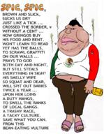 a_wyatt_mann alcohol angry arm artist:Hamas_2 belly belly_button brown_skin bug clothes coat_of_arms countrywar fat flag flag:mexico fly foot full_body hair hand latino leg lips looking_at_you mexico meximutt nikocado_avocado obese penis piss poem satoko_houjou(namefag) slippers soyjak stinky text ugly_bastard urine variant:meximutt yellow_sclera // 793x1024 // 931.6KB