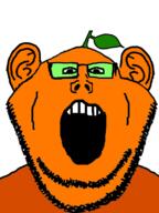 beard froot glasses orange skin stem subvariant:impish_front variant:impish_soyak_ears variant:markiplier_soyjak // 598x800 // 89.2KB