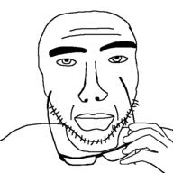 eyebrows glasses hand lips looking_at_you stubble variant:sobot // 548x548 // 22.4KB