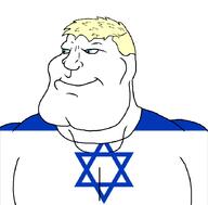 aryan blue_eyes buff closed_mouth clothes eyes_like_the_o-o-cean flag:israel hair israel jewaryan judaism smile star_of_david subvariant:mexiaryan variant:meximutt yellow_hair // 886x872 // 62.8KB