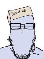 bald glasses message neutral no_face ok op serious_hat sharty soyjak soyjak_party spam stubble subvariant:neutralplier variant:markiplier_soyjak // 600x800 // 44.9KB