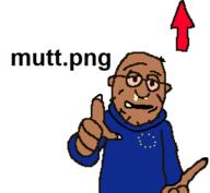 arrow bald blue_shirt brown_skin euromutt european_union flag:european_union glasses jacket mucus mutt obsessed red_eyes stubble subvariant:euromutt variant:truthjak // 468x432 // 9.5KB