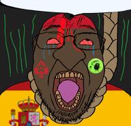 ack bloodshot_eyes faggot flag:morocco flag:spain obsessed scar shitskin spade spanish stinky variant:bernd // 803x768 // 187.8KB