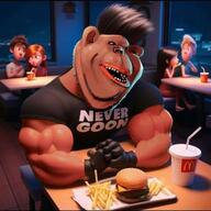3d ai_but_not_completely_ai_doe arm black_sclera buff clothes drink drinking_straw ear food fries glove gooner gooning hair hamburger mcdonalds meta:ai_generated muscles muscular_male never_goon open_mouth smile smirk soyjak stubble subvariant:impish_amerimutt teeth text tshirt variant:impish_soyak_ears // 640x639 // 50.8KB