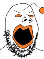 antenna horror lips open_mouth orange_eyes reddit soyjak stubble variant:gapejak // 600x800 // 34.9KB