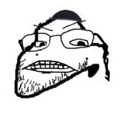 angry clothes frown glasses hair hat judaism kippah nose soyjak stubble variant:gapejak // 997x840 // 222.9KB