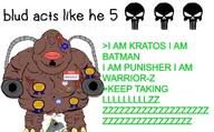 2soyjaks KEEP_TAKING_LZZZZZZZZ Warrior-Z(user) autism award brown_skin demon discord doom facial_mark fat flag:transgender_pride_flag forehead_mark front_facing greentext grey_skin hello_my_name_is_(sticker) kratos looking_at_you mancubus_(doom) meta:low_resolution poop punisher purple_eyes shitskin skull star_and_crescent star_of_david text variant:meximutt // 647x401 // 155.4KB