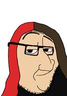 boyinaband brown_hair closed_mouth clothes glasses hair red_hair smug soyjak stubble tshirt variant:smugjak white_skin youtube youtuber // 700x1000 // 19.2KB