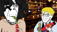 Hunter_II(user) Natetrick_Higman(namefag) bar drinking sproklent variant:bernd // 1920x1080 // 2.0MB