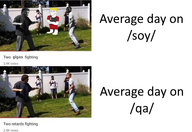 soy 2gigas english_text fighting full_body giga gigachad nas:gigachad nate qa_(soyjak_party) soy_(soyjak_party) soyjak subvariant:soyak_(smug) text variant:soyak youtube youtube_thumbnail // 529x363 // 168.2KB