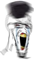 bloodshot_eyes blur coal crying glasses large_eyebrows open_mouth shaking soyjak stretched_mouth stubble variant:soyak yellow_teeth // 708x1232 // 284.2KB