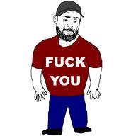 beard black_shoes blue_pants cap clothes full_body hat red_shirt soyjak stubble t_shirt template text variant:beautiful_ob // 1000x1000 // 12.3KB
