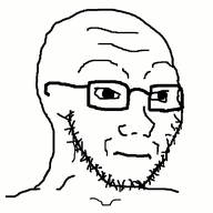 animated excited glasses looking_up neutral open_mouth shaking soyjak stubble variant:soyak // 380x400 // 196.9KB