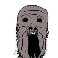 beard grey_skin hands_on_face no_eyes no_glasses open_mouth stubble variant:a24_slowburn_soyjak wrinkles // 600x974 // 27.7KB