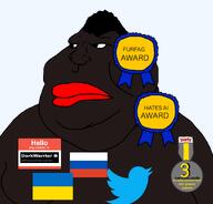 award furry russian_flag tranny twitter ukrainian_flag variant:meximutt // 888x849 // 171.0KB