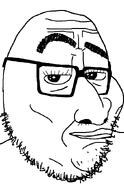 beard cheeks chin closed_mouth eyebrows glasses lips megamind series:fusionjaks smug soyjak stubble template thick_eyebrows thick_lips variant:meximutt variant:smugjak variant:tony_soprano_soyjak white_skin wrinkles // 554x856 // 26.4KB