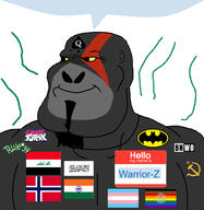 Warrior-Z(user) afghanistan animal ape asian batman bbc black_skin bnwo commie communism faggot flag flag:afghanistan flag:india flag:iraq flag:norway flag:transgender_pride_flag fnf friday_night_funkin' gay gorilla grey_skin hammer_and_sickle iraq islam kratos meta:revjak mudslim mudslime name_tag nigger norway pajeet pisslam queen_of_spades red_star revjak rule34 shitskin slopjak speech_bubble speech_bubble_empty stinky subvariant:mexiaryan sweating taliban tranny trans variant:meximutt // 3418x3510 // 953.3KB