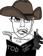 arthur_morgan book cigarette cowboy_hat glasses gun millions_must_die red_dead_redemption subvariant:pol_face total_death variant:chudjak // 917x1189 // 114.9KB