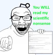 angry antenna glasses hand holding_object merge mustache open_mouth pointing pointing_at_viewer reddit science soyjak stubble text variant:el_perro_rabioso variant:feraljak // 770x800 // 186.2KB
