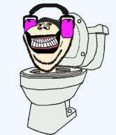 beanie dj dj_skibidi_toilet gums headphones nose skibidi skibidi_toilet skibidi_toilet_6 smile stubble teeth toilet variant:impish_soyak_ears // 1300x1500 // 44.3KB