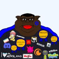 activision aensland arm award badge black_skin child_sexual_abuse_material closed_mouth clothes crunchyroll discord ear flag flag:minor_attracted_person glasses hair heart i_love jartycuck judaism kohler lips maisto mcdonalds medal need_for_speed newgrounds nigger red_lips renpy roblox slopjak spongebob_squarepants star_of_david subvariant:branigger text transheart transparent_background variant:brandon video_game // 1280x1280 // 722.8KB