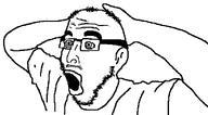 arm balding clothes ear glasses hair hand meta:op_is_a_shalala_for_not_adding_a_variant_tag open_mouth shocked soyjak stubble variant:unknown wrinkles // 1053x583 // 14.5KB