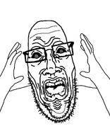 darwin_face disgusted glasses hand hands_up open_mouth scared stubble subvariant:doctos teeth tongue trend:doctos variant:ppp wrinkles // 1000x1233 // 81.0KB