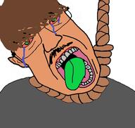 brown_hair brown_skin green_eyes grey_shirt hanging joe_mama joel_(user) pedophile shitskin subvariant:patrick variant:chudjak // 758x719 // 228.0KB