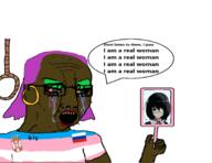 anime another_(anime) bloodshot_eyes brown_skin clothes crying earring eyepatch flag flag:russia flag:serbia flag:transgender_pride_flag hand mirror misaki_mei purple_hair red_eyes rope russia serbia speech_bubble text tranny tshirt variant:chudjak // 1795x1381 // 375.5KB