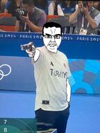 2arms Yusuf_Dikec closed_mouth france gun irl olympics paris pistol shooting turk turkiye variant:chudjak // 583x777 // 436.4KB