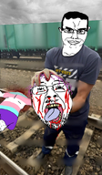 beheaded blood chud dead glasses meta:gore open_mouth rail russia sky suicide total_tranny_death train tranny variant:bernd variant:chudjak yellow_teeth // 986x1686 // 1.9MB