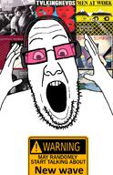 a-ha album_cover duran_duran glasses headphones men_at_work meta:op_took_a_selfie_of_xerself music music_genre new_wave oingo_boingo stubble talking_heads tears_for_fears tinted_glasses variant:ppp warning // 950x1474 // 814.1KB