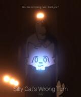 biting_lip closed_mouth creepy evil furry glasses mauzymice ominous poster silly_cats_wrong_turn soyjak stubble subvariant:hornyson text variant:cobson // 1000x1200 // 614.0KB