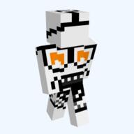 3d antenna full_body glasses minecraft minecraft_skin open_mouth orange_eyes pixel_art reddit reddit_moment soyjak stubble variant:snoojak video_game // 282x282 // 10.2KB