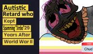 anonigger bloodshot_eyes brown_troonjak chud1 chud_(boorufag) chud_(soybooru) crying deformed japanese_soldier_who_kept_fighting jimbo_(namefag) meta:namefags meta:op_took_a_selfie_of_xerself nigger open_mouth rope slopjak soyjak speech_bubble subvariant:chudfaggot suicide tongue variant:bernd // 618x360 // 214.1KB