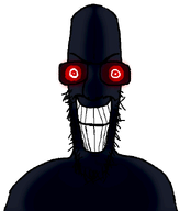 dark_lighting darkness evil evil_intentions glasses glowing_eyes ominous postie scary smile stubble variant:headjak // 607x712 // 56.1KB