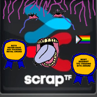 ack bloodshot_eyes crying dead metal pride_flag rainbow_flag steam_(platform) team_fortress team_fortress_2 tongue trading tranny variant:bernd website yellow_teeth // 400x400 // 129.9KB